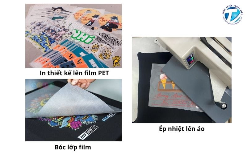 Một số bước trong quy trình in PET chuyển nhiệt